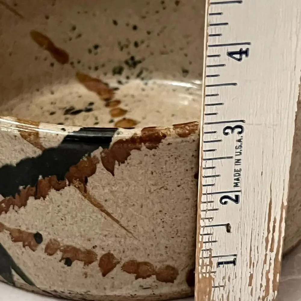 Studio Art Pottery Stoneware Bowl 6.6
